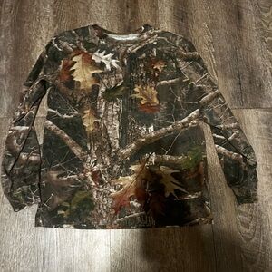 RedHead Brown and Green Long‎ Sleeve Camouflage Tee